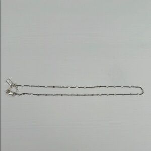 Electric picks silver dainty necklace